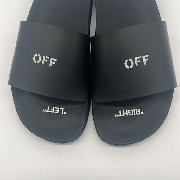 Off-White NWB Off Stamp Logo Sliders Black/White - Picture 8 of 16